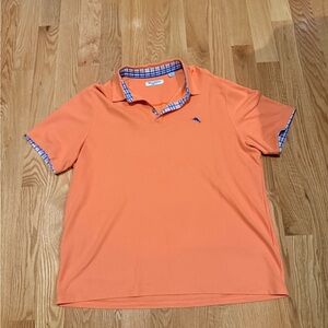 Tommy Bahama Orange Polo Shirt with Classic Collar